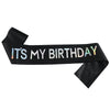 Satin Shoulder Straps Etiquette Ribbon For Birthday Party With Hot Stamping