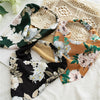 Satin Triangle Scarf Hair Accessories For Women Geometric Style