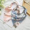 Satin Triangle Scarf Hair Accessories For Women Geometric Style