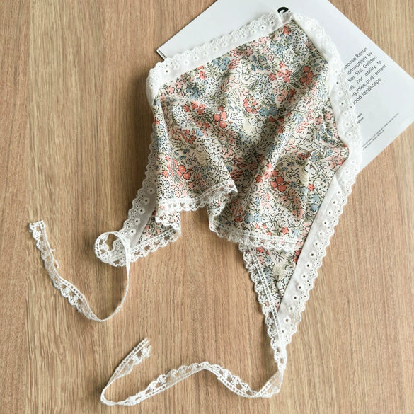 Scarf Lace Triangle Geometric Small Floral Daisy Hair Accessories