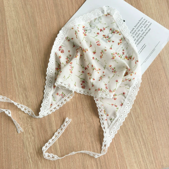 Scarf Lace Triangle Geometric Small Floral Daisy Hair Accessories