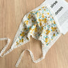 Scarf Lace Triangle Geometric Small Floral Daisy Hair Accessories