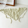 Scarf Turban Headwear Hollow Knitted Geometric Flower For Girls