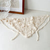 Scarf Turban Headwear Hollow Knitted Geometric Flower For Girls