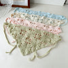 Scarf Turban Headwear Hollow Knitted Geometric Flower For Girls