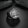 Seal Bracelet Life Tree Ring Titanium Steel Polish Unisex