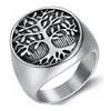 Seal Bracelet Life Tree Ring Titanium Steel Polish Unisex