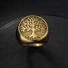 Seal Bracelet Life Tree Ring Titanium Steel Polish Unisex