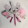 Selfdefense Keychain Hand Sanitizer Bottle And Lipstick Set Alloy Minimalist Key Pendant