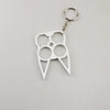 Selfdefense Metal Finger Tiger Minimalist Key Pendant