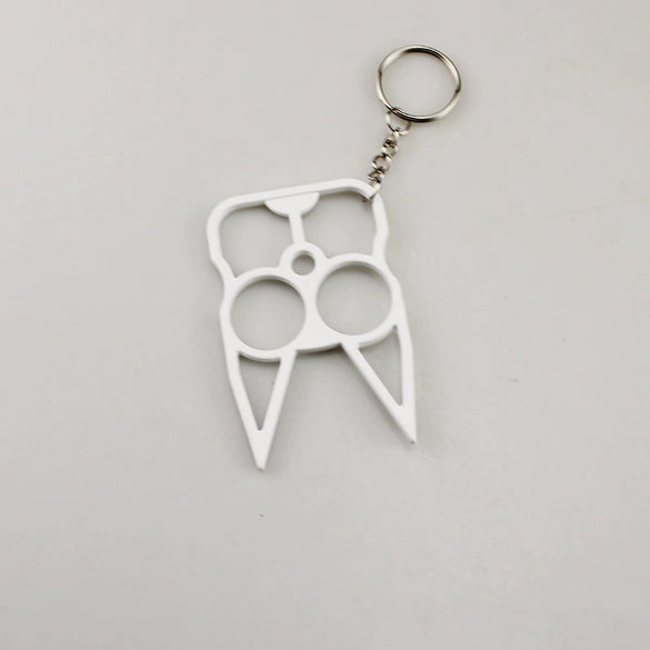 Selfdefense Metal Finger Tiger Minimalist Key Pendant