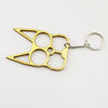 Selfdefense Metal Finger Tiger Minimalist Key Pendant