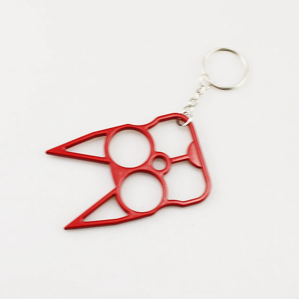 Selfdefense Metal Finger Tiger Minimalist Key Pendant