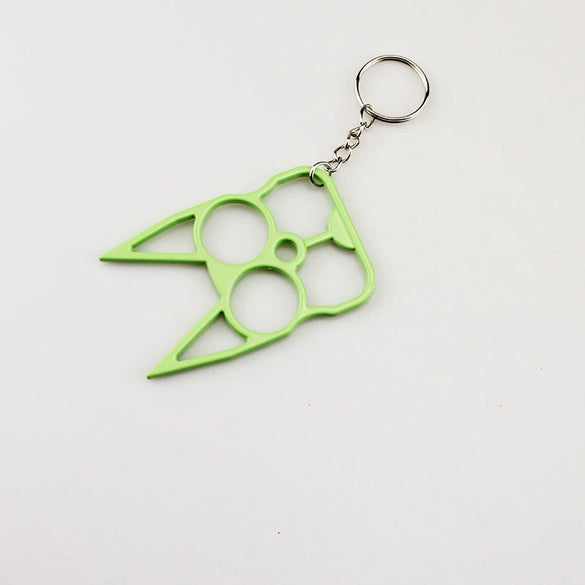 Selfdefense Metal Finger Tiger Minimalist Key Pendant