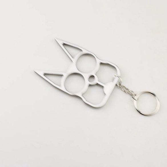 Selfdefense Metal Finger Tiger Minimalist Key Pendant
