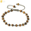 Semi Precious Stone Geometric Beaded Woven Bracelet Polished Unisex Personality Jewelry