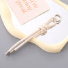 Semimanual Handwoven Artificial Leather Car Keychain Pendant Mobile Phone Bag Pendant Lanyard Small Gift