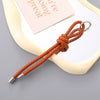 Semimanual Handwoven Artificial Leather Car Keychain Pendant Mobile Phone Bag Pendant Lanyard Small Gift