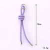 Semimanual Handwoven Artificial Leather Car Keychain Pendant Mobile Phone Bag Pendant Lanyard Small Gift