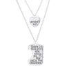Series Necklace With Geometric Pattern In Stainless Steel And Alloy Style Of Letters Numbers Text