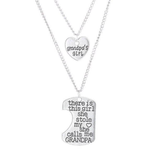 Series Necklace With Geometric Pattern In Stainless Steel And Alloy Style Of Letters Numbers Text