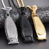 Shaver Jewelry Men's Pendant Necklace Titanium Steel Geometric Casting