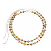 Shell And Crystal Seed Bead Layered Body Chain Waist Belt With Lobster Clasp For Women