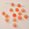 Shell Anemone Rose Flower Loose Beads For Bracelet Necklace Earrings Accessories