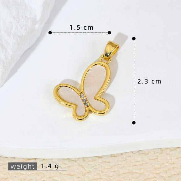 Shell Animal Zodiac Micropaved Cartoon Style Jewelry Accessories Necklace Bracelet Earrings Pendant