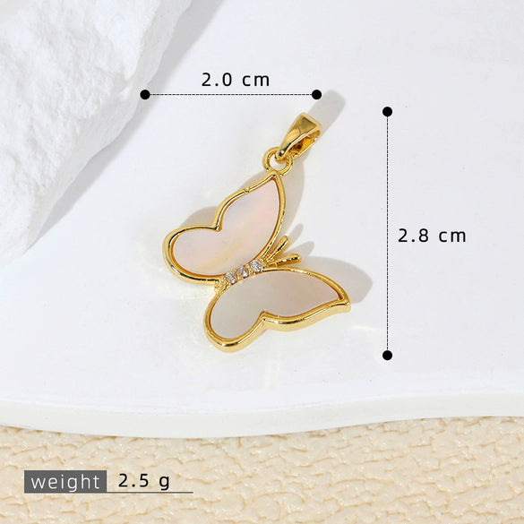 Shell Animal Zodiac Micropaved Cartoon Style Jewelry Accessories Necklace Bracelet Earrings Pendant