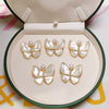 Shell Butterfly Bow Brooch Electroplated Fashion Minimalist Women's Suit Corsage Accessories
