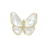 Shell Butterfly Bow Brooch Electroplated Fashion Minimalist Women's Suit Corsage Accessories