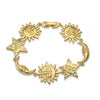 Shell Conch Starfish Stitching Copper Bracelet With Star Animal Zodiac Pattern Electroplating For Women