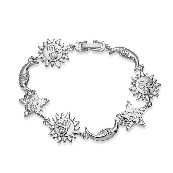 Shell Conch Starfish Stitching Copper Bracelet With Star Animal Zodiac Pattern Electroplating For Women