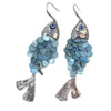 Shell Fishshaped Animal Pattern Tassel Pendant Earrings For Women