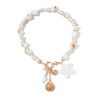 Shell Flower Animal Zodiac Electroplated Handmade Women's Pendant Necklace