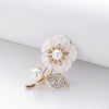 Shell Flower Brooch Electroplated For Women And Couple Style Luxury Accessories