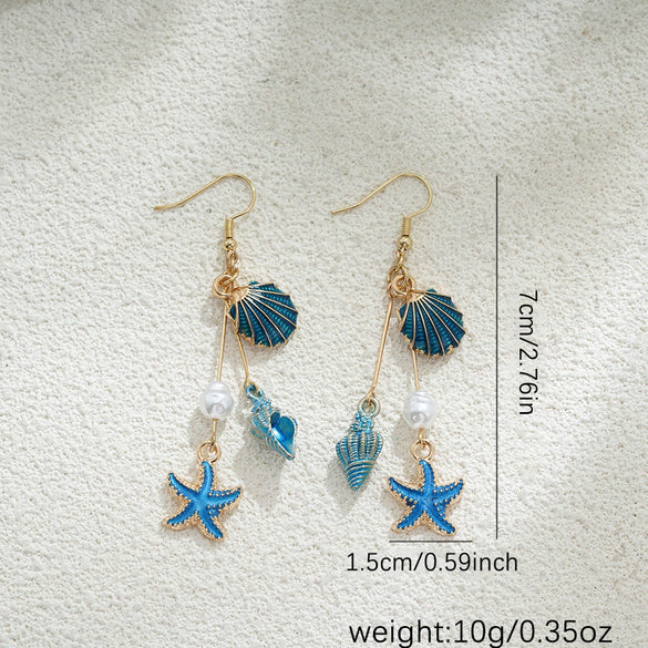 Shell Geometric Bohemian Handmade Women's Vacation Style Earrings