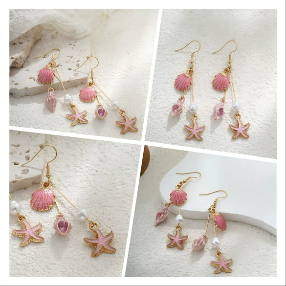 Shell Geometric Bohemian Handmade Women's Vacation Style Earrings