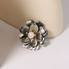 Shell Geometric Brooch Simple Style Electroplating