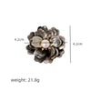 Shell Geometric Brooch Simple Style Electroplating