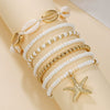 Shell Geometric Handmade Stacked Bracelet Unisex Jewelry