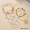 Shell Geometric Handmade Stacked Bracelet Unisex Jewelry
