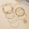 Shell Geometric Handmade Stacked Bracelet Unisex Jewelry