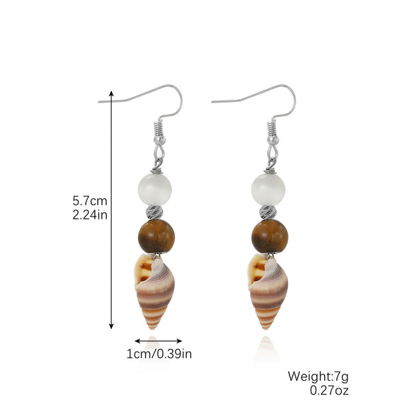Shell Geometric Marine Series Women's Earrings