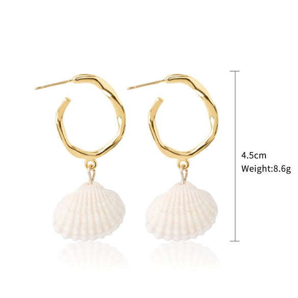 Shell Geometric Marine Series Women's Earrings