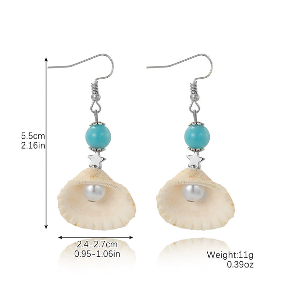 Shell Geometric Marine Series Women's Earrings