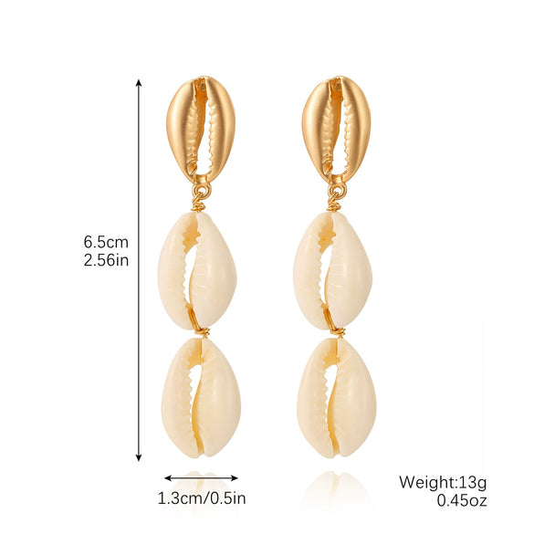 Shell Geometric Marine Series Women's Earrings