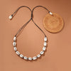 Shell Geometric Pattern Manual Woven Bracelet And Necklace For Women