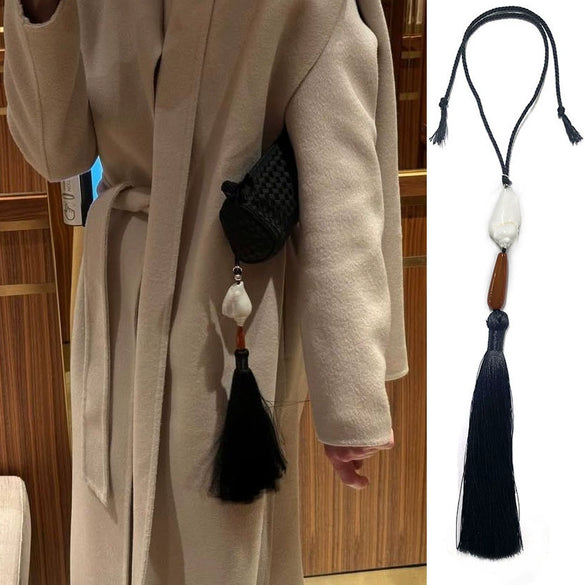 Shell Hand Knitted Simple Exquisite Cold Style Bag Tassel Pendant Fairy Accessories